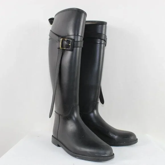 レインブーツ Burberry FW25 Burberry Boots Black (8111677 A1189) s-l400.jpg